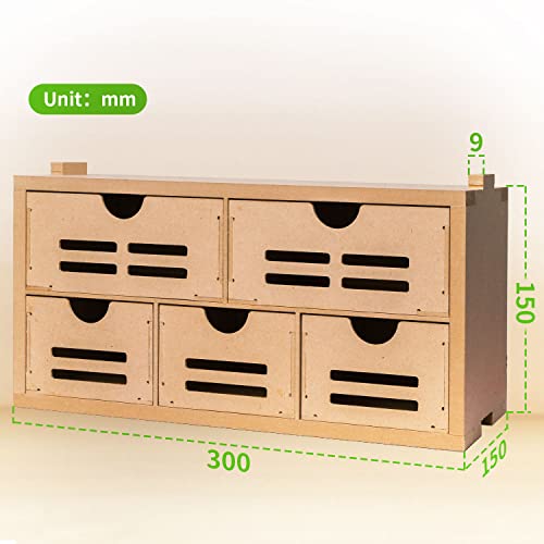 Bucasso Wooden Model Kit Tool Storage Rack, Wooden Paint Rack With Mdf Material, Model Tool Kit Organizer, Paint Organizer, Craft Supplies Storage, Brush/Tool Holder For Tamiya Gundam Tools, Gk2 #TOP3