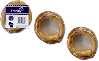 Frankly Original All Natural Beef Donut Chew - Peanut Butter Flavored - Collagen Packed, Ingredients Sourced and Manufactured in The U.S.A. - Pack of 3 (PB)