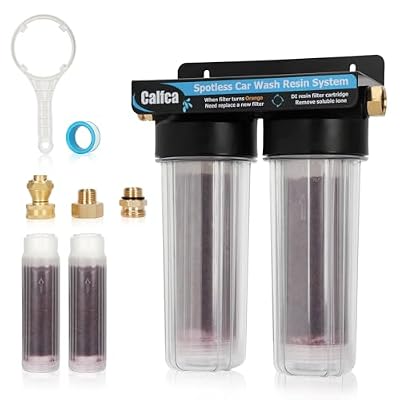 Spotless Water System for Car Wash - Water Deionizer for Car Washing for Hard Water Spot Removal, No Towel Drying for Cars, RVs, Motorcycles, Boats, Portable Deionized Water Filter for Garage/Campsite