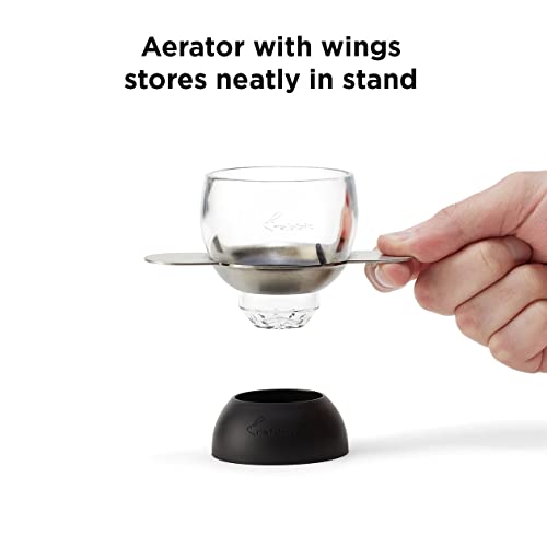 Rabbit Wine, Wine Aerator with Sediment Strainer and Stand, Hand-Free Wine Decanter for Red Wine Lovers, 3.35 x 3.35 x 5.6 IN by Rabbit - Image 3