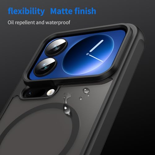 Image of Compatible with Xiaomi 17 Pro Case Cover,Compatible with MagSafe,Anti-Fall,Compatible with Xiaomi 17 Pro 5G 25098PN5AC Cell Protective Phone Case Black