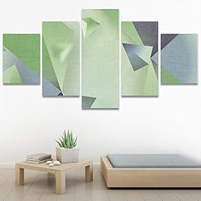 SIGNWIN 5 Panel Canvas Wall Art Modern Art...