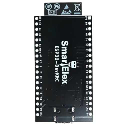 Image of SmartElex ESP32-WROOM-32E DevKit with Headers - ESP32 Development Board