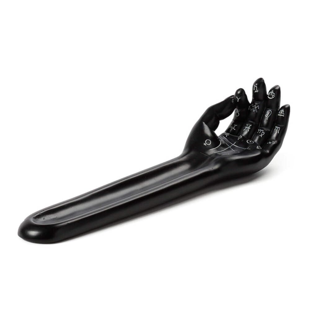 Puckator Mantric Tarot Hand Palm Ashcatcher Incense Stick Burner - Zen Meditation Gifts - Incense Holders For Sticks - Spiritual Gifts - Incense Burner - Gifts For Men And Women - Ashcatcher - Resin
