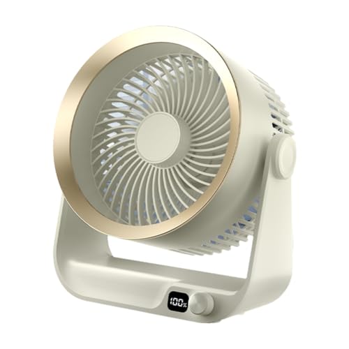Ventilateur de table portable rechargeable ventilateur de bureau 4000mAh - 2