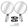 Car Door Side Mirrors Manual Folding Silver Zinc Alloy Chrome Plating for Fury III GTX Satellite Coronet Polara Duster Scamp Barracuda