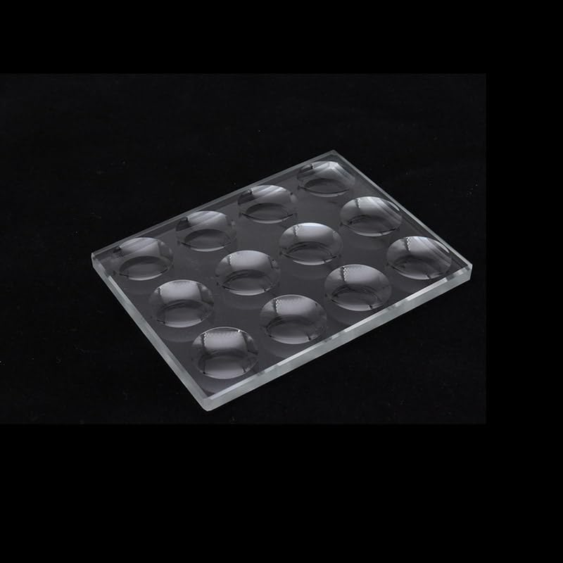 Portaobjetos de microscopio biológico de cavidad cóncava Circular de 5 mm de Espesor, Vidrio óptico, múltiples pocillos Opcionales,Cristales para microscopios(2x6 Wells)