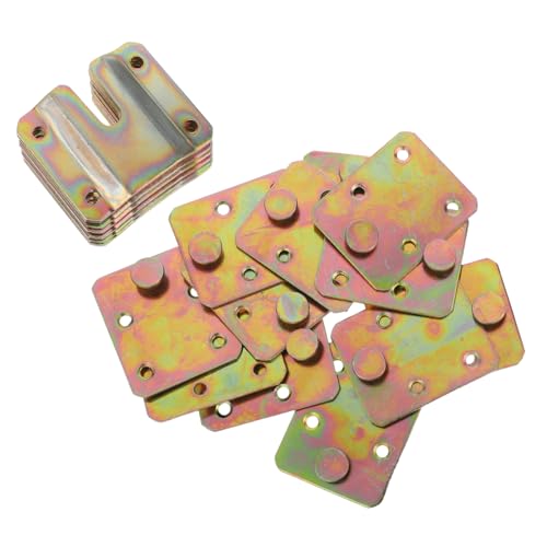 VILLCASE 12ペア対入りメタル壁掛け連結ブラケット 耐久性家具コネクター フラッシュマウント設計 写真額縁フック 壁面展示用固定具