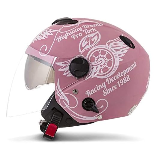 Pro Tork Capacete New Atomic Highway DreAmarelos Fosco 60 Rosa