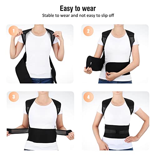 Aofit Self-Heating Full Back Brace With 68 Magnets For Pain Relief (Large) #TOP7