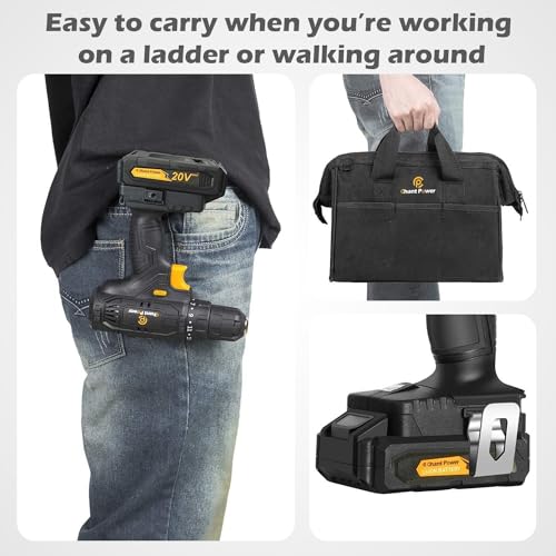 C P Chantpower Rechargeable Drills, 20V Electric Power Cordless Drill With Battery And Charger thumb #6