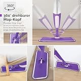 SEVENMAX Bodenwischer mit Sprühfunktion - Spray Floor Mop Sprühwischer für die Bodenreinigung mit...