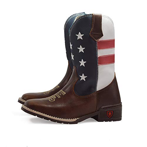 Bota Texana Infantil Criança Texas Gold EUA Tamanho:31/32;Cor:Marrom