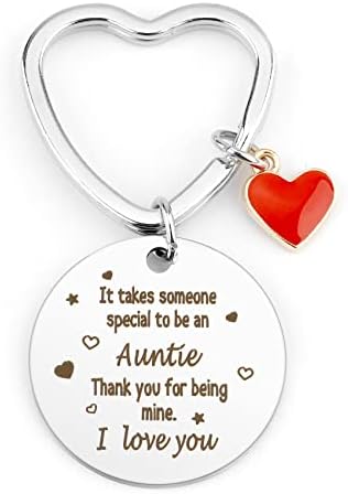 Aunt Gifts from Niece Nephew, Gift for Aunt Mother Day Auntie Gifts Mother’s Day Christmas Gifts, Aunt Keychain, Best Aunt Gifts Birthday Gift, Easter Valentines Day Gifts for Aunt, Thank You Gifts