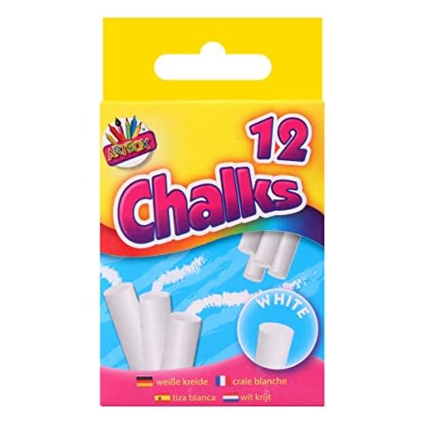 ART BOX White Chalks in Hanging Box Cover