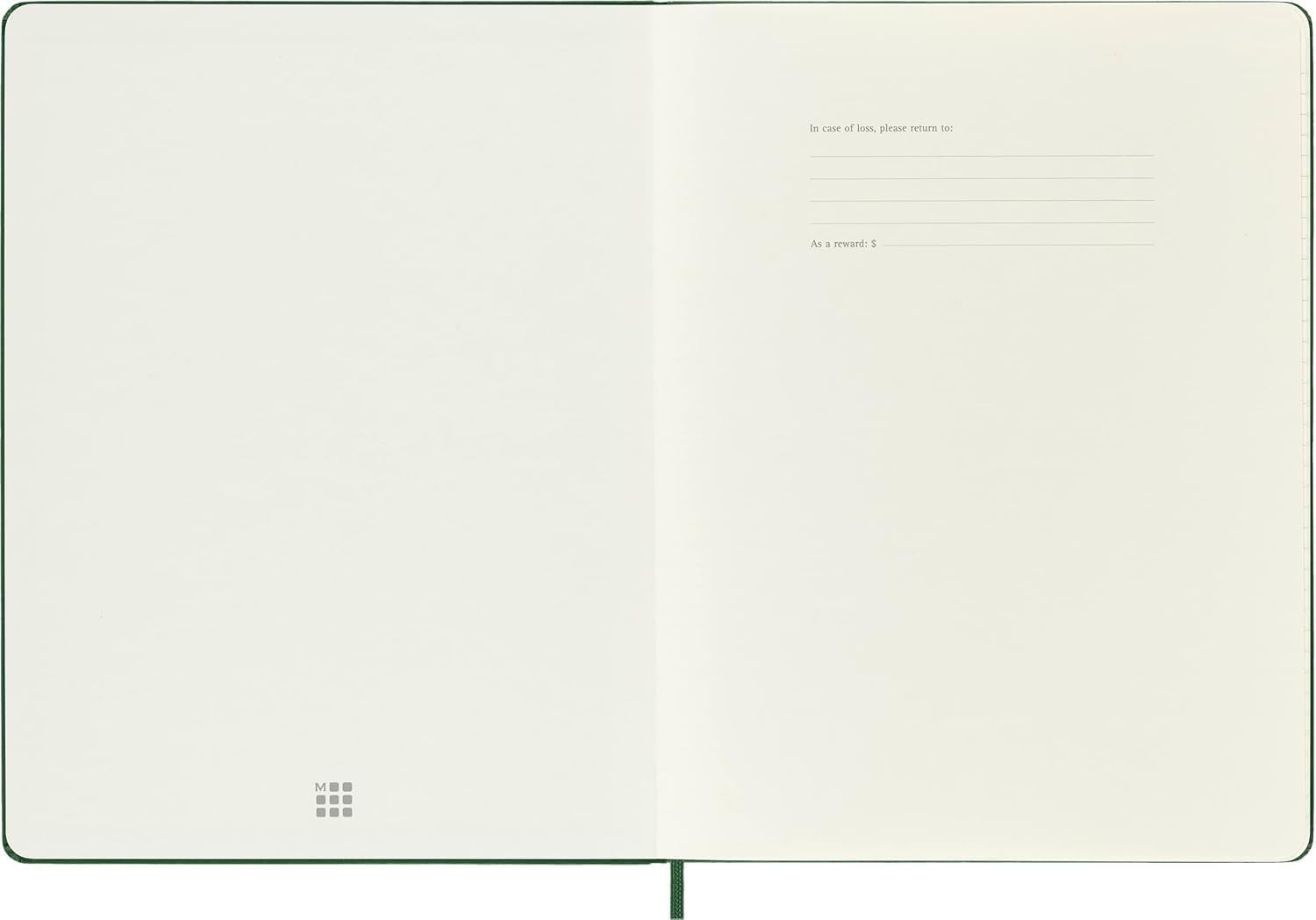 Moleskine Notebook, Extra Large, Squared, Myrtle, Green, Hard Cover (7.5 x 9.75)