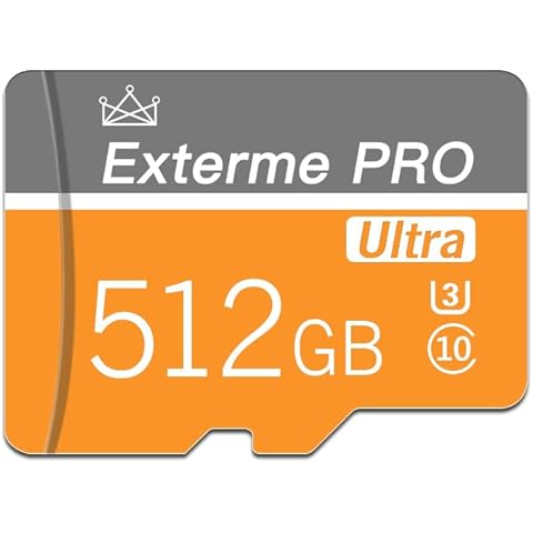 512GB Micro SD Card with Adapter Cover