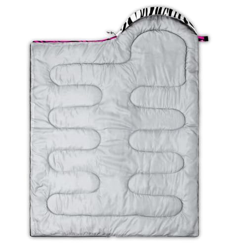 Image of QOOMO Ball Flower Camping Sleeping Bags,3 Season Warm & Cool Weather,Lightweight,Waterproof Sleeping Bags for Adults & Kids,Traveling,and Outdoors,Camping Gear Equipment