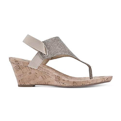 WHITE MOUNTAIN Women's All Good Cork Wedge Sandal4