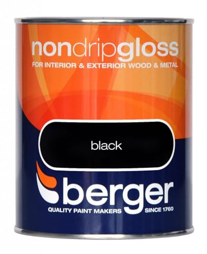 Berger Non Drip Gloss 750ml Navy Blue