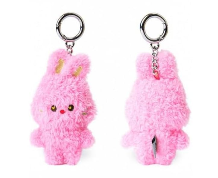 Kpop NJ Portachiavi in peluche coniglio carino coniglietto Minji Danielle Haerin Hanni Hyein Bambole di sostegno 10 cm per fan (5 pezzi