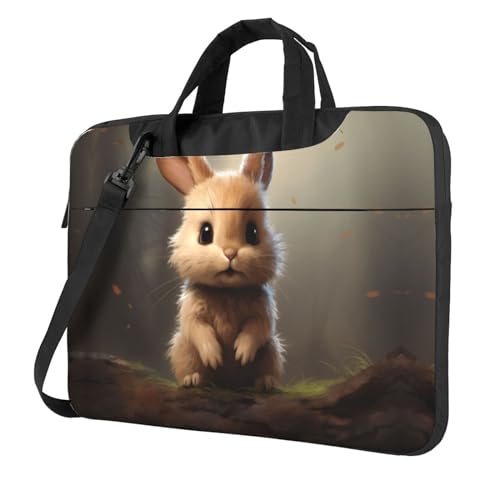 Sac ordinateur portable lapin mignon à bandoulière, le cadeau parfait pour la rentrée