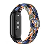 【Alta qualità】: Bracciale di ricambio di alta qualità realizzato in 100% gomma intrecciata. Intrecciatura di nylon e cotone traspirante per la massima flessibilità, comfort e durata come cinturini sportivi quotidiani.