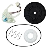 ZNTVW WH03X30517 Washer Shift Actuator, WH01X27538 Drive Belt, WH05X24185 Clutch, WH01X24434 Spring, WH03X32097 Transmission Drive Pulley And Nut Compatible with GE Washing Machine Parts Set 5PCS