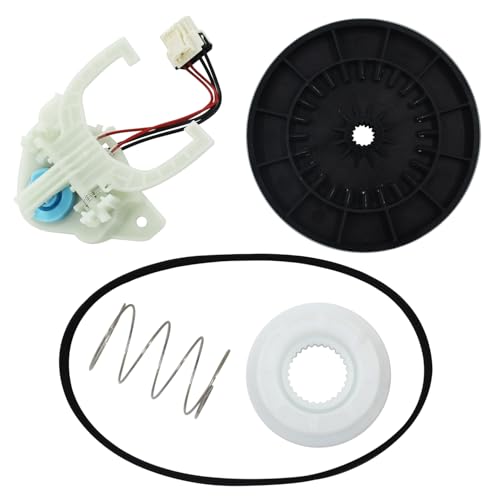 ZNTVW WH03X30517 Washer Shift Actuator WH01X27538 Drive Belt WH05X24185 Clutch WH01X24434 Spring WH03X32097 Transmission Drive Pulley And Nut Compatible with GE Washing Machine Parts Set 5PCS