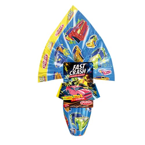 Dolfin Fast Crash Uovo di Pasqua Cioccolato al Latte con Sorpresa 220g