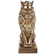 GILDE скулптура лъв антично злато магнезия...