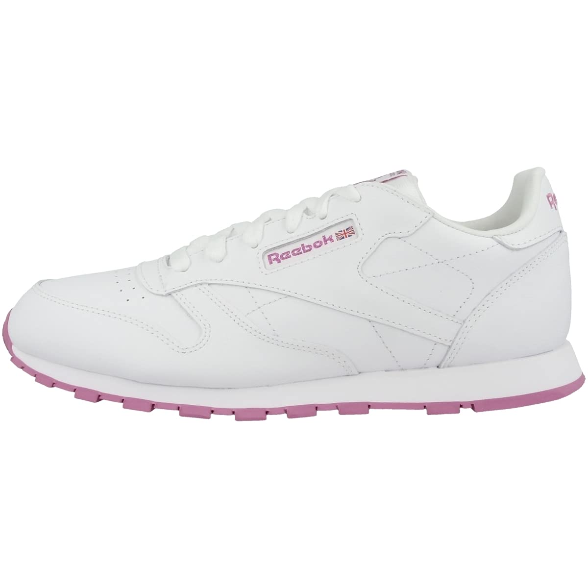 Reebok Classic Leather Bs8044, Zapatillas Unisex Adulto, (Lurex-White/Pink Frenzy), 36.5 EU