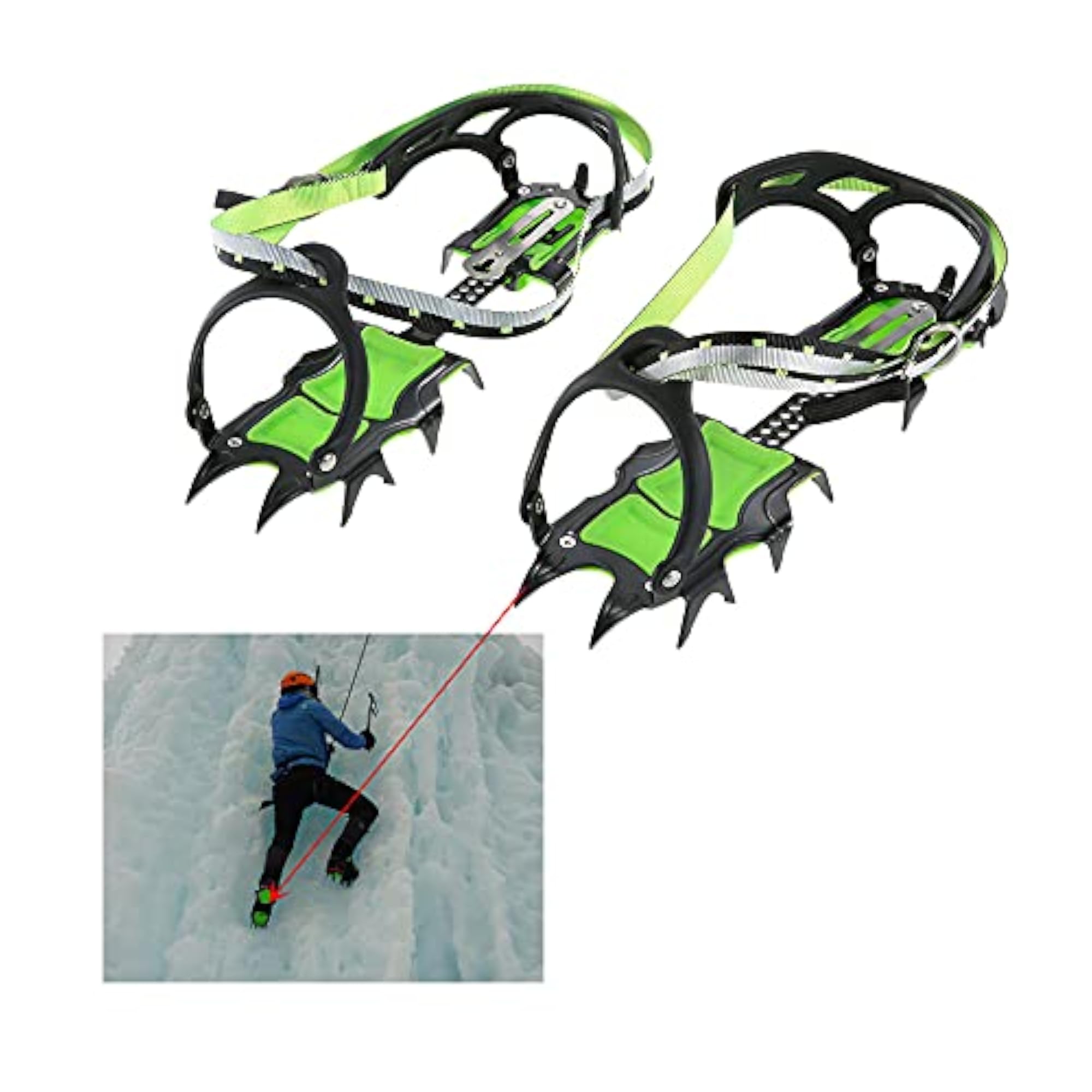 14-Point Manganese Steel Climbing Gear Crampons