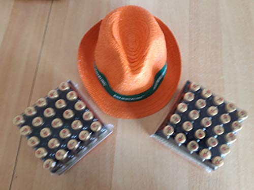 Preisvergleich Produktbild 50 Fläschen Glas Orginal Kuemmerling a 0.02l 35% Kräuterlikör + und ein Orginal Kuemmerling Strohhut in Orange Kümmerling