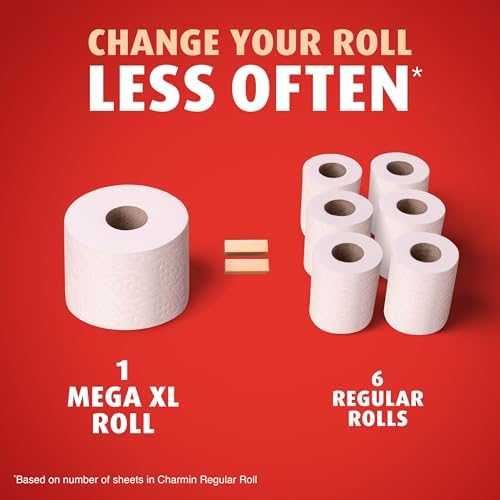 Charmin Ultra Strong Toilet Paper, 6 Mega = 24 Regular Rolls, 2-Ply, White - 3
