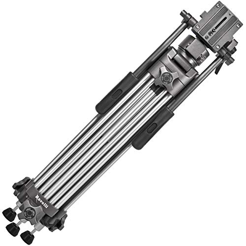 Ravelli Professional 55" 65mm Video Camera Tripod with Fluid Drag Head, and Heavy Duty Carry Bag [AVTP] by Ravelli - Image 3