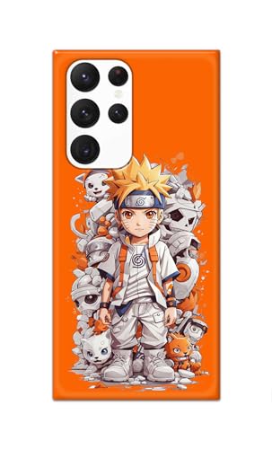 Image of PRINTFIDAA Printed Hard Back Cover Case for Samsung Galaxy S22 Ultra 5G Back Cover (Famous Anime Cartoon Character) -112