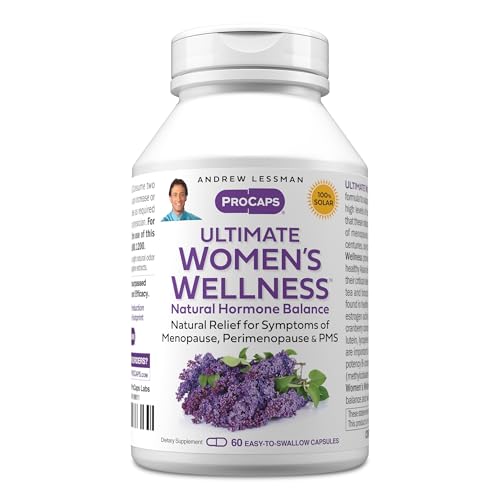 ANDREW LESSMAN Ultimate Women’s Wellness 60 Capsules - Naturally Relieves Menopause Symptoms, PMS, Perimenopause with Soy Isoflavones, EGCG, Cranberry, Indole-3-Carbinol. Easy to Swallow Capsules