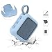 TXEsign Silicone Case for JBL Go 4, Go 4 Protective Cover, Travel Carrying Pouch w Anti-Dust Charging Cover Speaker Mount Strap (Blue)