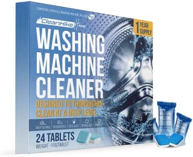Washing Machine Cleaner Descaler Tablets – (24 Tablets, 1 Year Supply) Eco-Friendly Deep Cleaning Tablets for HE Front & Top Loader Washer, Remove Ordor Grime Buildup Residue Eliminator Washing Machine Cleaner Descaler Tablets – (24 Tablets, 1 Year Supply) Eco-Friendly Deep Cleaning Tablets for HE Front & Top Loader Washer, Remove Ordor Grime Buildup Residue Eliminator