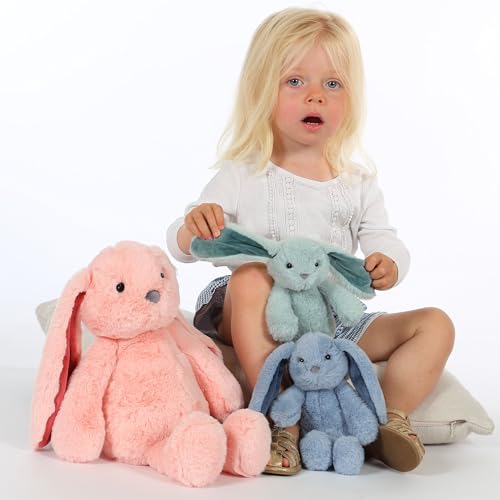 Lapin en peluche bleu Trendy Bunny idée cadeau de naissance - 7