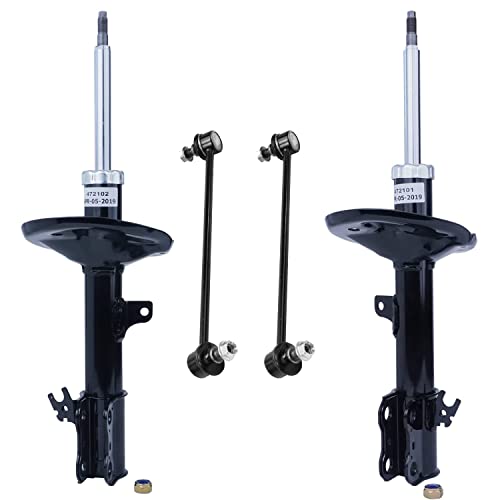 Image of Detroit Axle - Front Shocks Kit for 1999-2003 Lexus RX300 2 Shock Absorbers 2 Sway Bar End Links 2000 2001 2002 Replacement Suspension