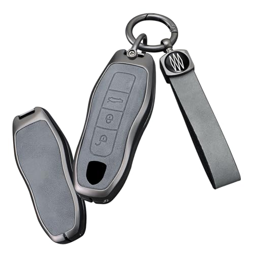 Coque de protection clé Porsche gris métallique idéal pour sécuriser vos trajets quotidiens