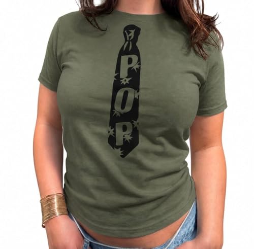 Image of Small Pop Tie Baby Tee T-Shirt Top Kiss All The Time Disco Occasionally Harry Album Merch Tour Concert Y2K 90s Youth Yellow Top with Red Design Adults Ladies