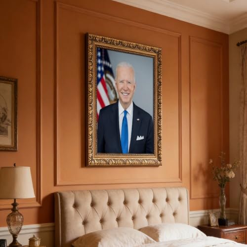 Impression sur toile de Joseph Biden grand format 50x75 cm pour décoration murale