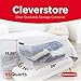 Rubbermaid Cleverstore 95 Qt Clear Storage Bins with Lids, 4-Pack, Stackable, BPA-Free, Made in USA