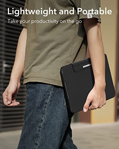 Esr Ipad Keyboard Case For Ipad Pro 12.9 Inch (3Rd, 4Th, 5Th, 6Th Generation),Magnetic Detachable 12.9 Inch Ipad Pro Case With Keyboard, Adjustable Portrait/Landscape Mode, Light And Portable, Black #TOP3