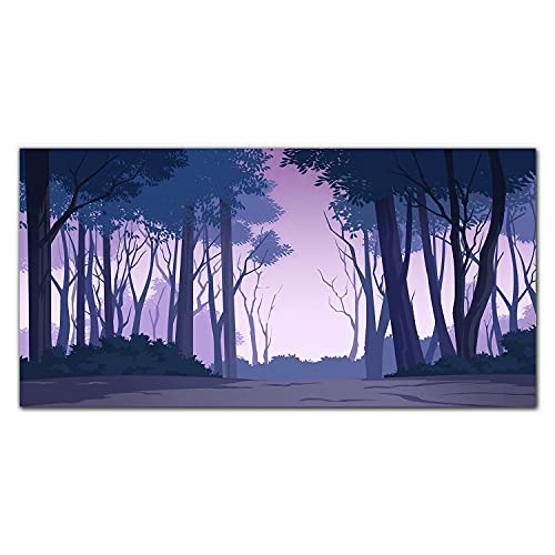 Décoration murale en verre trempé 100x50 cm haute résistance et facile à nettoyer