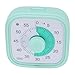 LUCKDANO Visual Countdown Timer 60-Minute Visual Countdown Timer, a Multifunctional Time Management Tool Suitable for Classrooms and Kitchens, Ideal for Student and Teaching use. (Green)