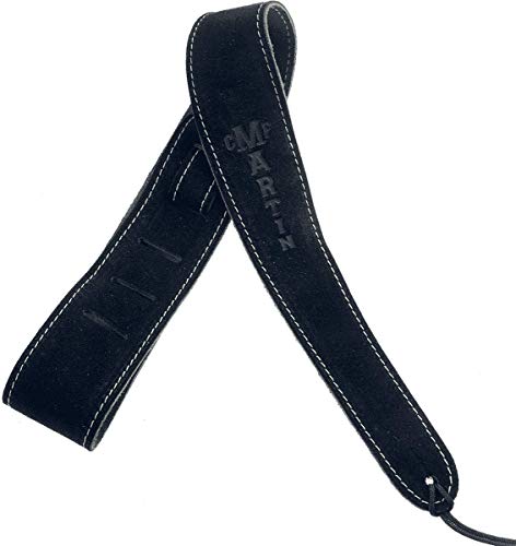 Martin 18A0016 6,5 cm zamszowy pasek do gitary - czarny